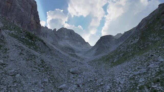 Albania, Tropoj&euml;. View from Jezerca mountain, Accursed Mountains.