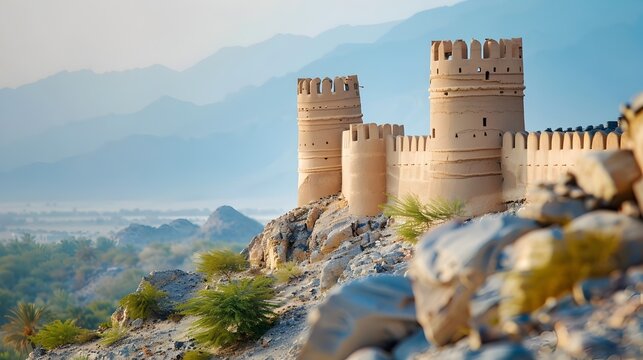 Majestic Barzan Towers Amid Dramatic Mountain Landscape