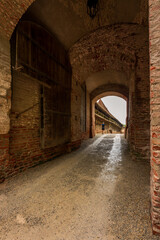 View of Trausnitz Castle in Landshut, Germany.