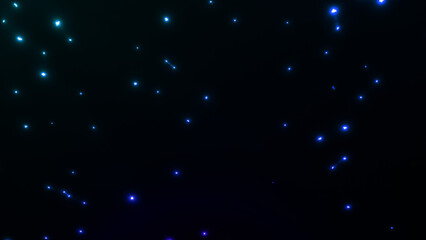 カラフルなのパーティクルが織りなす幻想的な光の背景