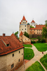 View of Trausnitz Castle in Landshut, Germany.