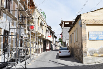 Obraz premium Hotel area of Samarkand, Uzbekistan