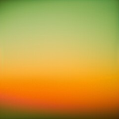 Naklejka premium Vibrant Color Gradient Transitioning from Orange to Green
