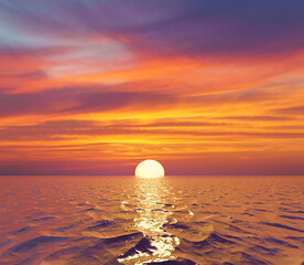 Colours of sunset.