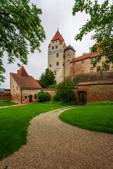 Naklejka premium View of Trausnitz Castle in Landshut, Germany.