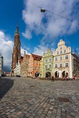 Naklejka premium View of St. Martin's Church in Landshut, Germany.