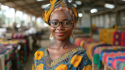 Blending traditional and modern techniques in weaving fibers with African patterns