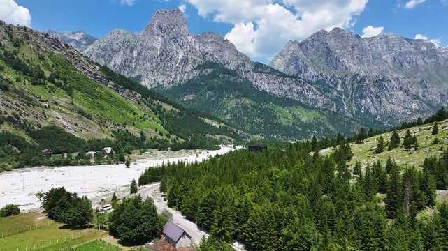 Albania Tropoj&euml;. Valbona valley springs Accursed Mountains.
