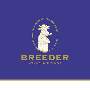 farm logo in engraving style
