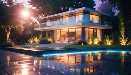 Fototapeta premium Photo interior modern design room 3d illustration