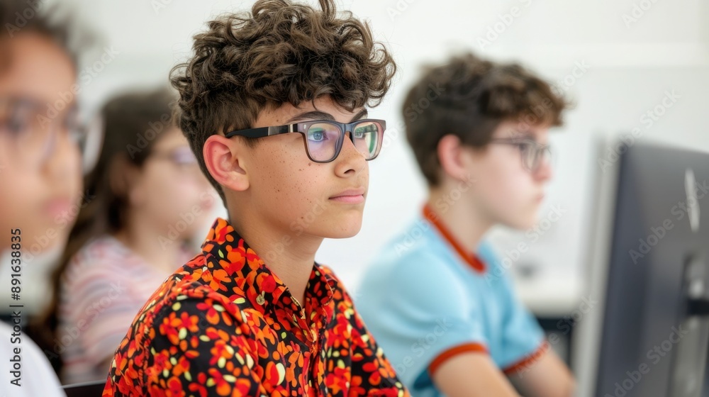 Aufkleber mentor guiding secondary students in mobile app development and technology mentorship fostering crea