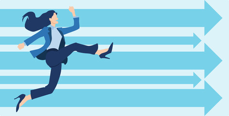  ビジネスにおけるロードマップのイラスト