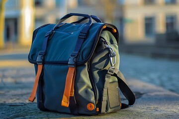 A school bag with embedded sensors that monitor weight distribution to prevent back strain.