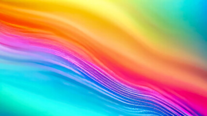 Fototapeta premium Abstract warm pastel wave blurred background banner with copy space 
