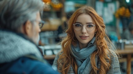 A health care professional advising a woman with wrist pain from computer use
