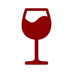 Wine clip art design on plain white transparent isolated background for card, shirt, hoodie, sweatshirt, apparel, tag, mug, icon, poster or badge