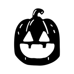 Halloween clip art design on plain white transparent isolated background for card, shirt, hoodie, sweatshirt, apparel, card, tag, mug, icon, poster or badge