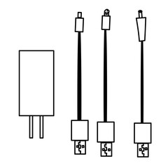 Set of cables charge handphone 