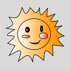 sun cartoon character