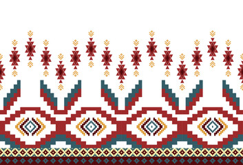 abstract Traditional geometric ethnic fabric pattern ornate elements with ethnic patterns design for textiles, rugs, clothing, sarong, scarf, batik, wrap, embroidery, print, curtain, carpet