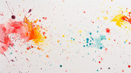 Abstract watercolor painting is exploding with vibrant colors, creating a dynamic and expressive work of art that can be used as background for various usages