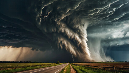 Tornado winds with powerful spins produced by AI