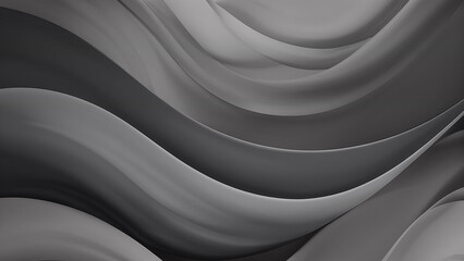 Abstract Black And Gray Ink Swirls In A Modern Art Style, Abstract Grayscale Curved Shapes Background Image, Abstract Black And White Paper Waves In A Minimalist Design, Abstract Black & Gray Swirling