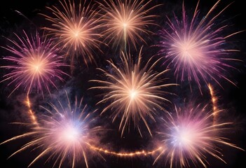 Fototapeta premium vibrant fireworks celebration