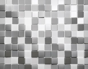 Light Gray And White Squares. Seamless background with copy space