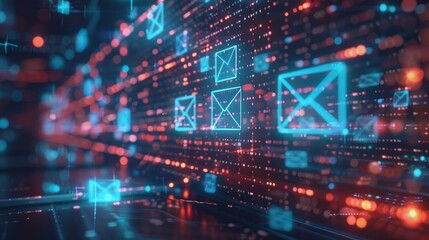 Humanlike digital head with AI representing advanced technology and intelligence in the digital age