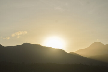 sunrise in the mountains