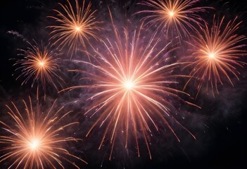 Fototapeta premium vibrant fireworks celebration
