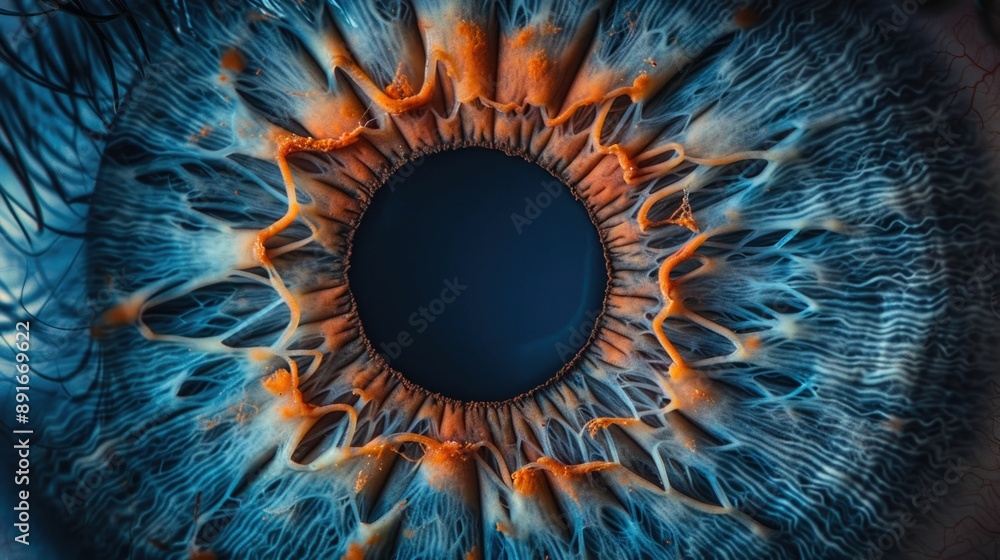Poster a captivating close up image that offers a mesmerizing glimpse into the intricate structures of the 