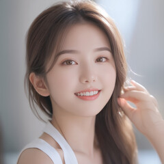 Naklejka premium ai korean model