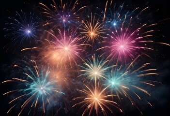 Naklejka premium fireworks celebration