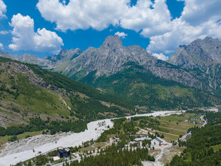  Albania Tropoj&euml;. Valbona valley springs Accursed Mountains.
