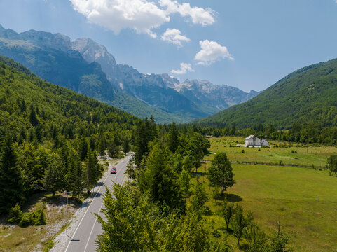  Albania Tropoj&euml;. Valbona valley springs Accursed Mountains.