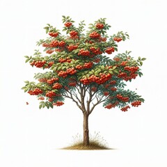 Fototapeta premium christmas tree isolated on white