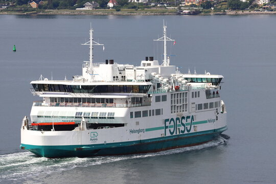 Ferry 'Aurora' (ForSea Ferries), crossing on Helsing&oslash;r, Denmark to Helsingborg, Sweden ferry route - June 2024