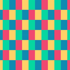 Seamless pattern with colorful squares.Geometric repeat pattern.Vector graphic illustration.