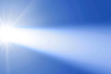 Fototapeta premium High resolution photo of Blue Spotlight with Particles Illuminating the Stage, aesthetic color, real photo, authentic, 16k,