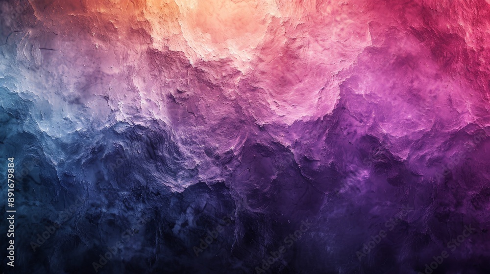 Poster modern gravity gradient background with green and purple noise texture