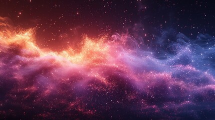 Obraz premium Vibrant Gravity Gradient with Green and Purple Noise Texture: Abstract Background Design