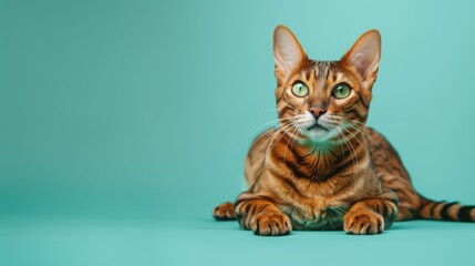 The Bengal cat portrait