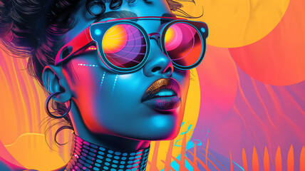 Fototapeta premium a person with sunglasses