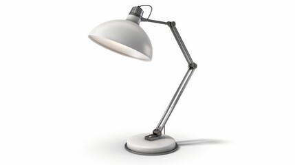 lamp isolated on white. Office furniture isolated on white. Photo realistic photo.