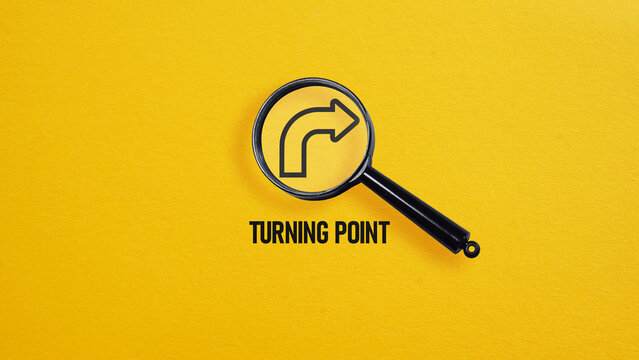 My Turning point just ahead is shown using the text