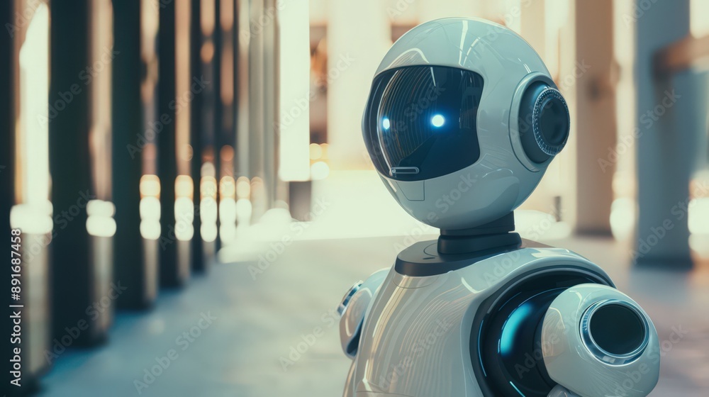 Poster understand the impact of advanced robotics on future business, automating tasks in manufacturing, he