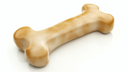 Fototapeta premium gift for mailbox dog food bone for a dog on a white background 3D illustration, 3D rendering. Pet supplies isolated on white. Photo realistic photo.