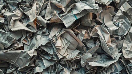 background of paper textures piled ready to recycle